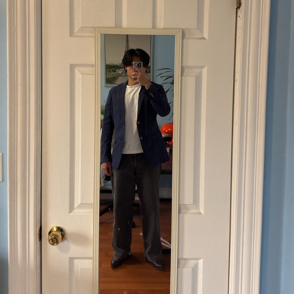 CLUB ROOM NAVY BLUE BLAZER